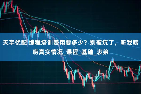 天宇优配 编程培训费用要多少？别被坑了，听我唠唠真实情况_课程_基础_表弟